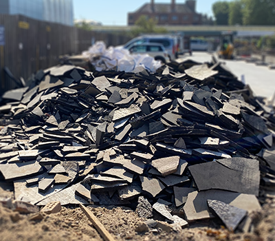 Triflex image of asphalt strip up