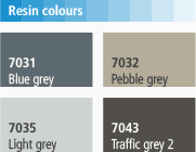 Triflex ProFibre resin colours