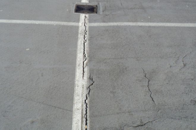 Triflex car park crack bridging image